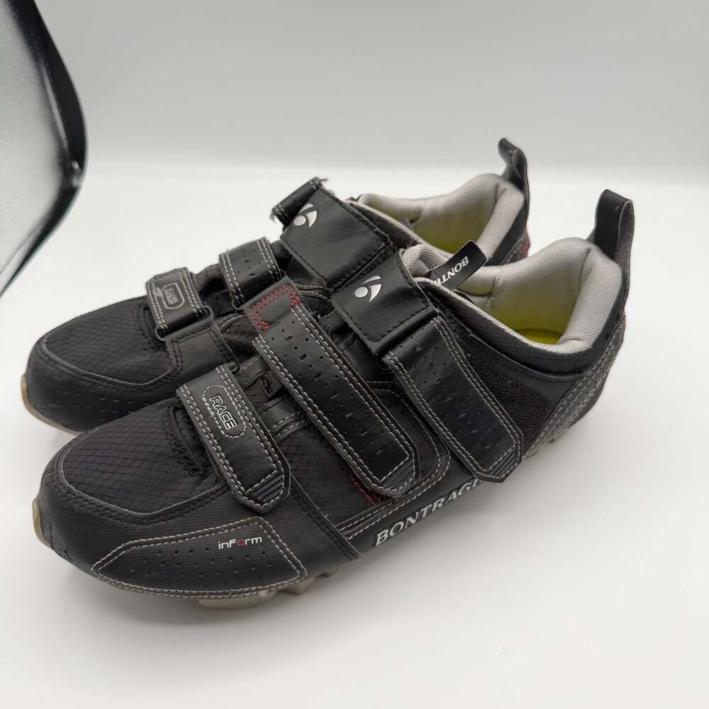 Bontrager Race InForm Black Cycling Shoes with Triple Velcro Straps